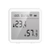   WiFi   Temperature Humidity Detector LCD Display Sensors High Low Temperature Humidity Alarm Function Intelligent Home Indoor Detector Real-time
