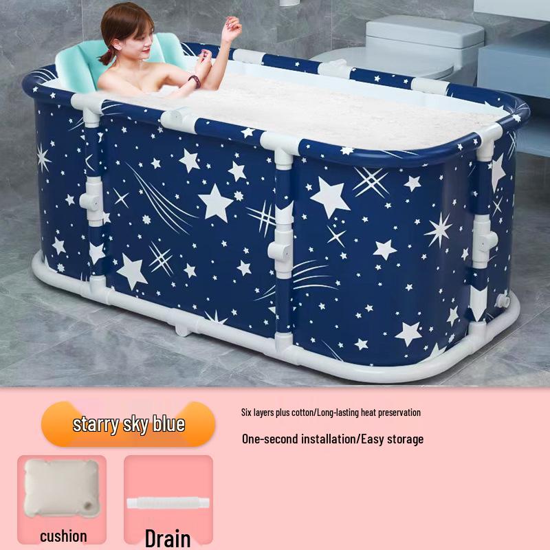 Folding Heated Bubble Bath Tub for Adults & Children