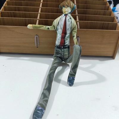 Anime DEATH NOTE Yagami Light Cosplay Pluche Katoen Gevulde Pop Mascotte Slank Draaibare Vorm Kamerdecoratie Abstracte Rekwisieten