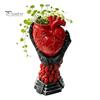 Anatomical Heart Planter Hand Holding Human Organ Vase, Gothic Shaped Succulent Plant Container Spooky Halloween Desktop Flower Pot for Living