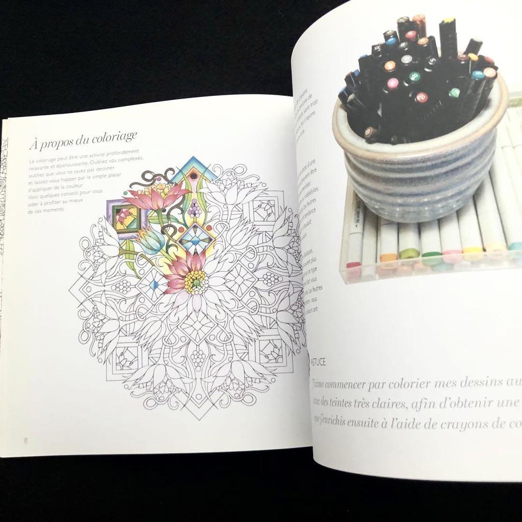 [USED] Flower Mandala Design Coloring Book "mandalas Fleuris