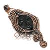 Lady Face Black Onyx Jewelry,999 Copper Wire Wrapped Pendant Handmade Gemstone Jewelry, Gifts For Wife Brand New Pendant