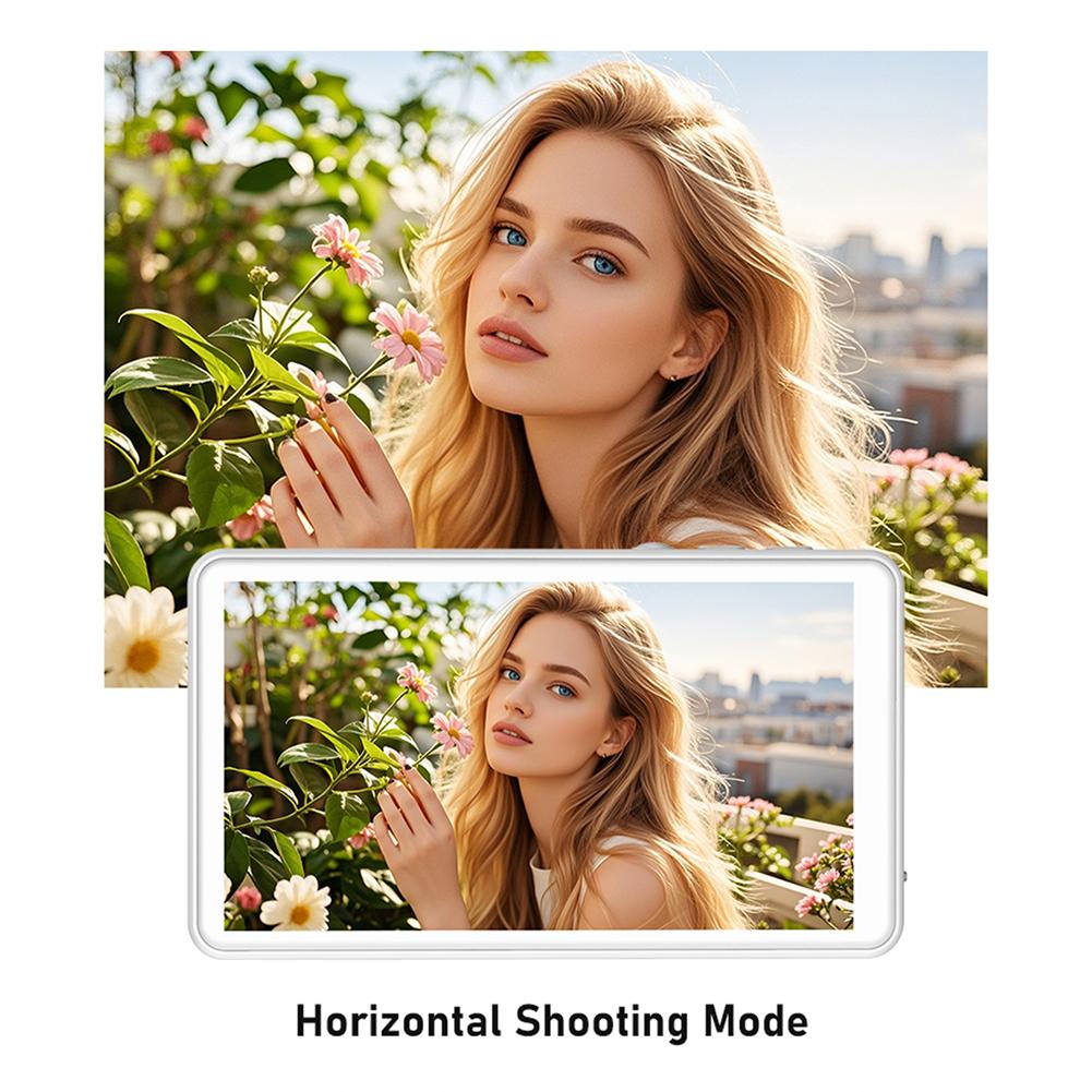 Magnetic Phone Vlog Selfie Monitor Screen Wireless Selfie Monitor Screen Rear Camera Monitor Screen for Android iPhone