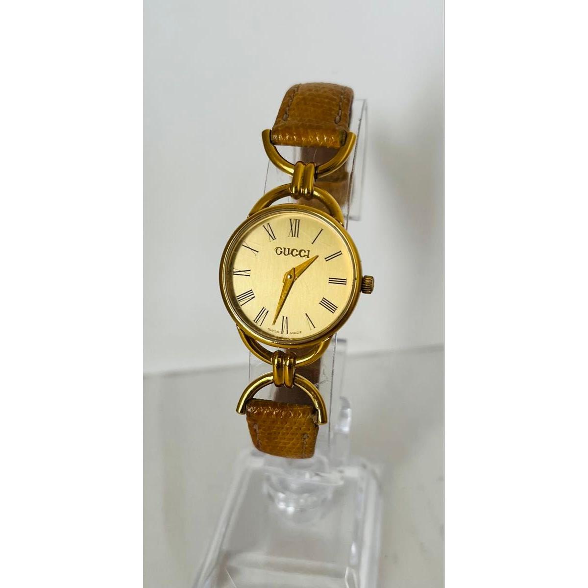 Used GUCCI Gucci 6000 2L Ladies Ladies Operation OK WORKING WATCH Watch Quartz Gold Edition
