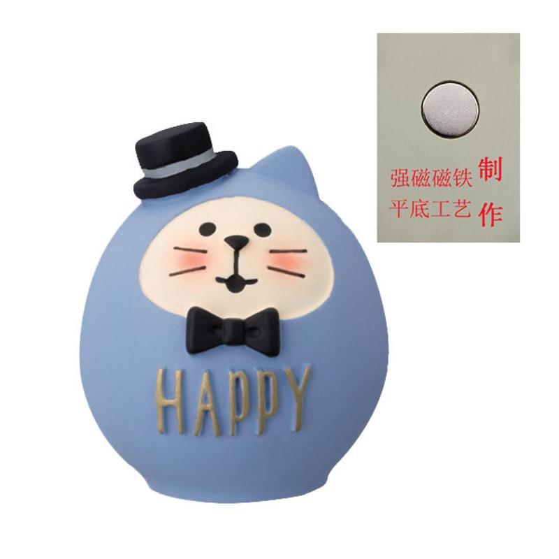 Japanese cat refrigerator sticker, grocery zakka cute bread coffee shop decoration gift miniature resin ornament
