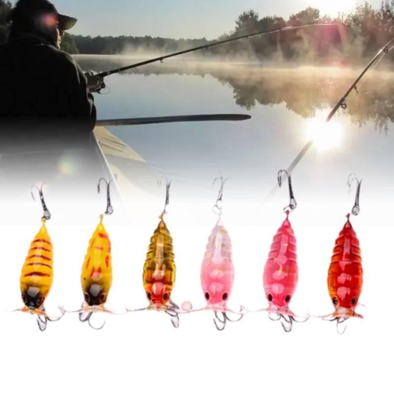 Hook Bionic Bait Multicolour Fishing Bass Blackfish Catfish Herring Tilapia Carp