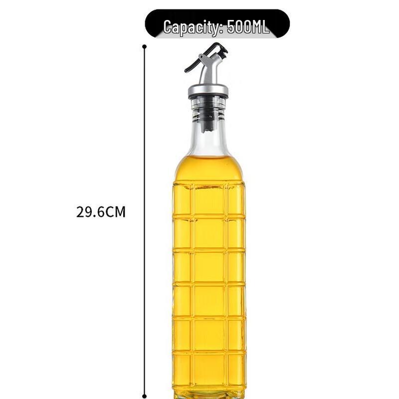 Стеклянная бутылка-дозатор для масла и уксуса
