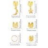 44pcs Stars Moon Hollow Out Hair Ring Dread Locks Hair Braid Tubes Dreadlocks Beads  Decor