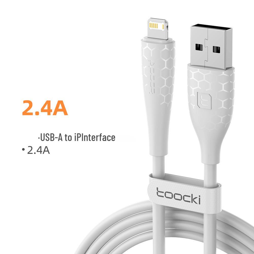 Toocki Fast Charging Bionic Silicone Cable 2.4A for Apple iPhone 11/12/13/14
