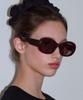 Loginaenloji Big Oval Sunglasses Brown