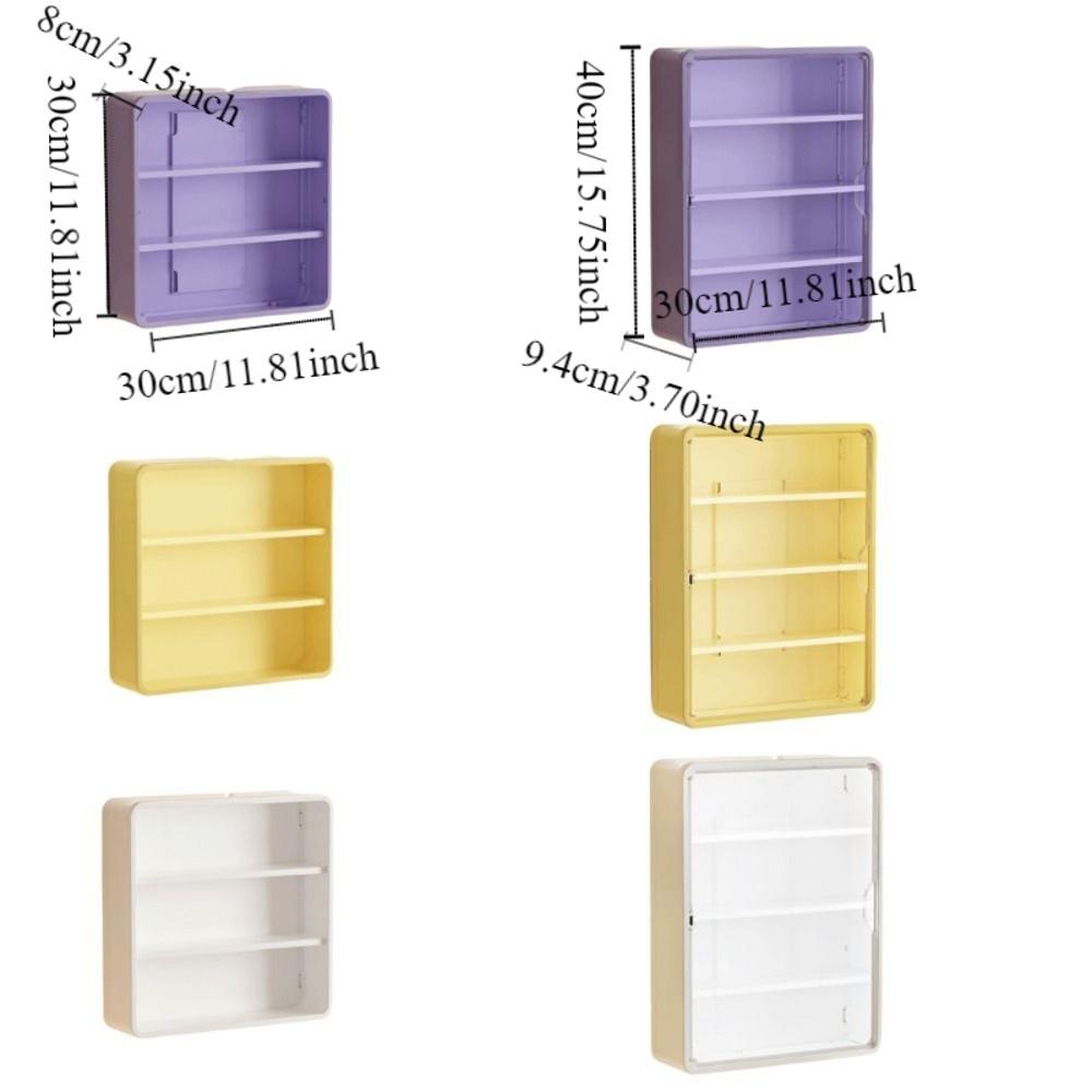 Multi-Layer Wall Mounted Display Rack Large Capacity Bathroom Organizer  Cosmetic Display