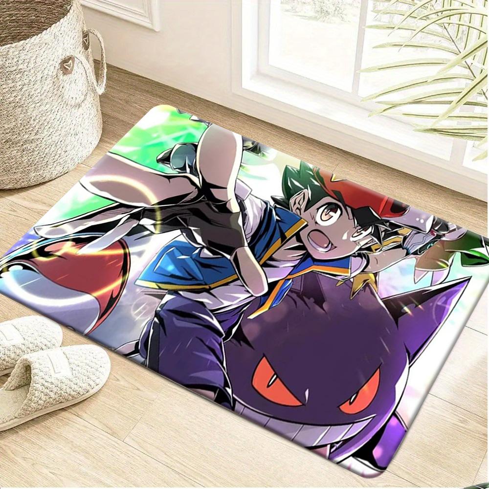 Gengar & Ash Anime Print Non-Slip Floor Mat Doormat