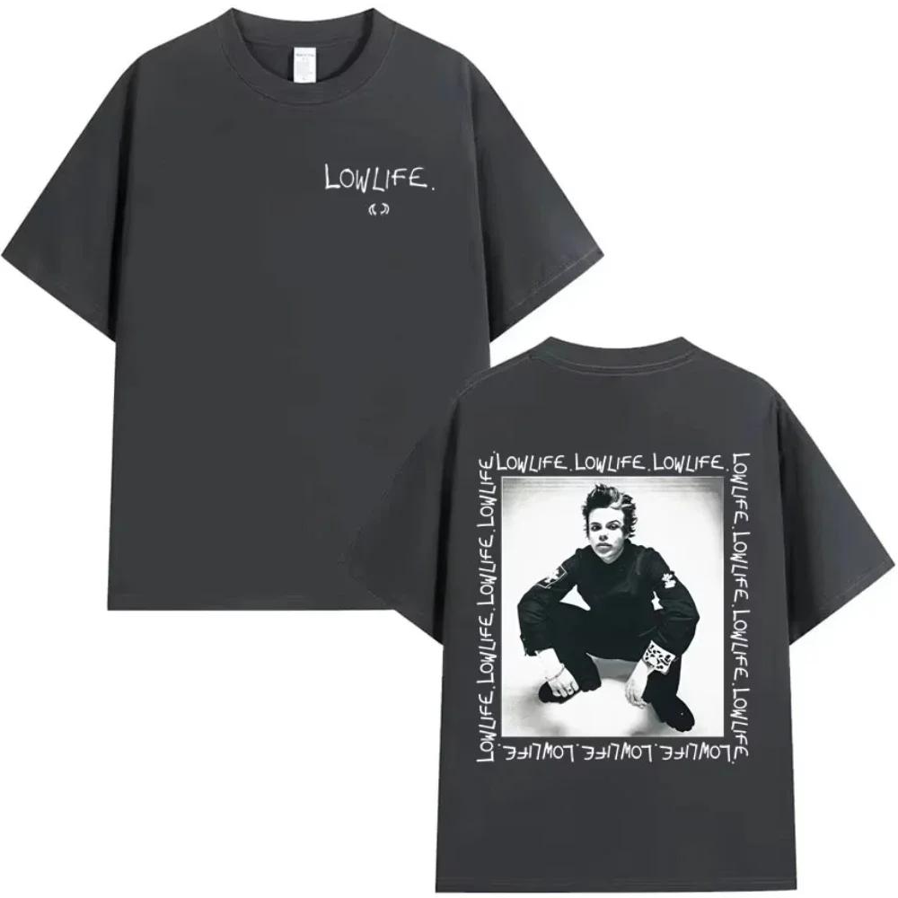 Yungblud World Tour Tshirts Unisex Wounisex Fashion Rock Gothic Short Sleeve T Shirt Male Hip Hop Pure Cotton Sports Tshirt Black