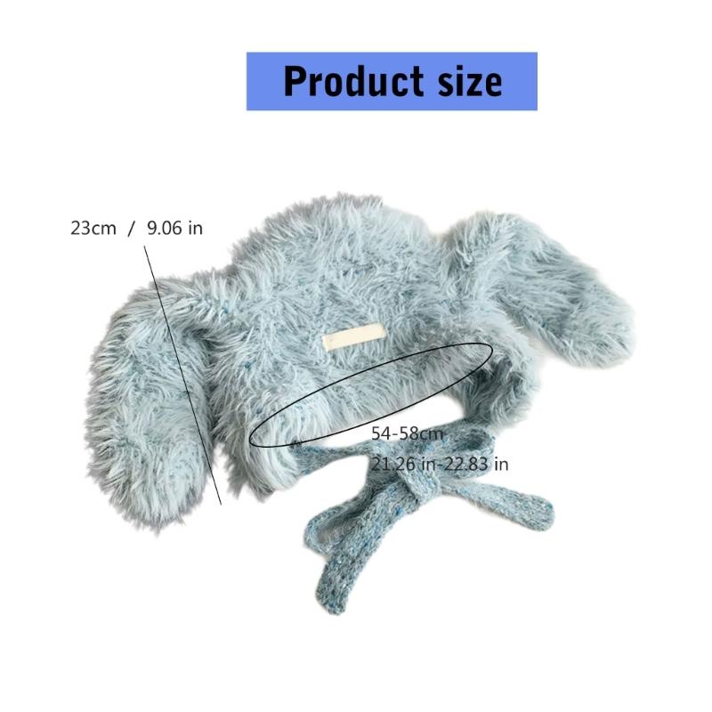 Thick Plush Hat With Long Ear Comfortable Pullover Trapper Hat For Teens And Adult Winter Activity Everyday Use Headwear
