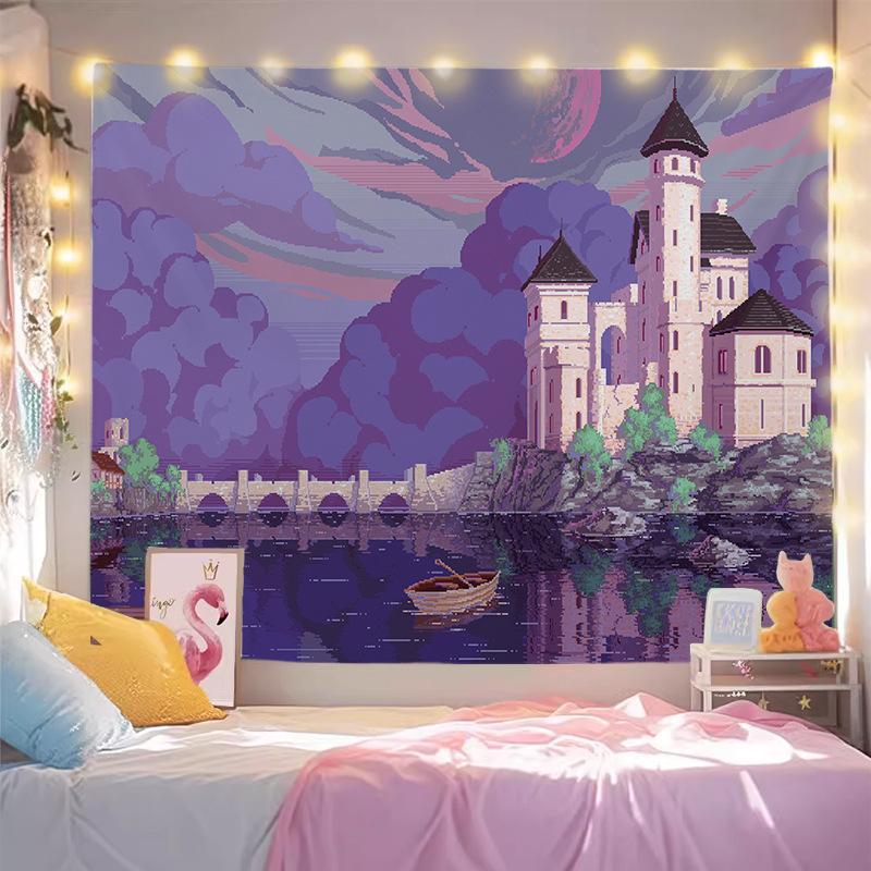 Beautiful Scenery Wallpaper for Rent, Wall Covering for Living Room, Decoration Painting for Room, Background Cloth for Bedroom, Hanging Carpet, Wall