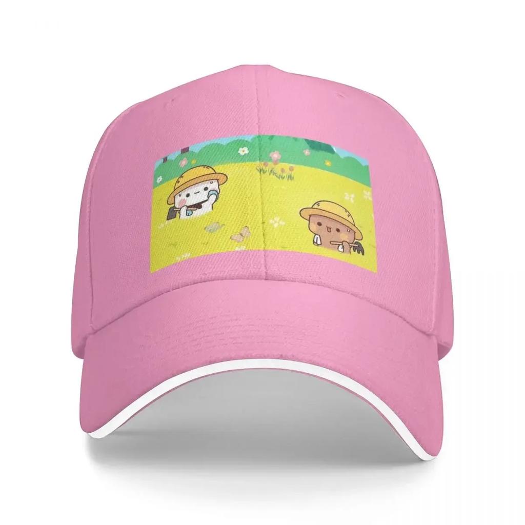 Cute Couple Dudu And Bubu Are Hard Working On The Field Baseball Cap Military Cap Unisex Luxury Brand Sports Cap Hats Unisex Womens