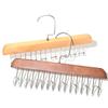 Multi-functional Belt Hanger Clothes Organizer Multifunctional Wooden Underwear Vest Storage Home Dorm Wave Hanger Drying Rack
