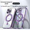 iPhone 16 Case: Rotating Magnetic Stand, Ultra-thin Electroplated for 13, 14 Pro Max, 15
