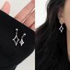 Day-Night Starlight Four-Pointed Star Earrings: Versatile, Trendy, Luxurious Studs for Everyday Elegance