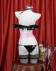 [Lawendowy] Uroczy strój bikini, Mały diabełek, Seksowna bielizna, Cosplay, Crossdressing, Skóra PU