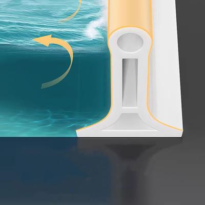 Tira Retentora de Água de Silicone Autoadesiva Barreira de Dam para Porta de Banheiro Máquina de Lavar Chuveiro