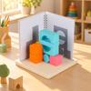 Pattern Building Toy with Projection Board Handson Educational Geometric Colorful