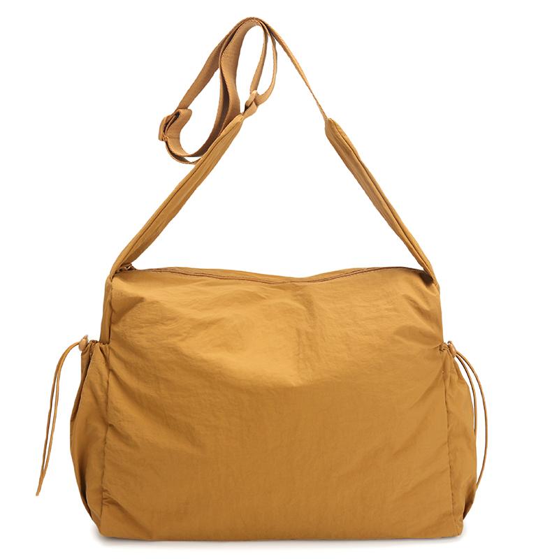 Women's Drawstring Shoulder Bag Sports Crossbody Bag Lightweight Storage Bag