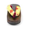 KYOETSU Geta Burnt Paulownia Wood with Japanese Patterned for Girls Kids' Sandals, Straps, (19.5cm, G13)
