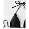Sexy Solid Halter Lace Up Low Waist Bikini Set Women's 2 Pieces Swimsuit Triangle Thong Swimwear Bathing Suit Brazilian Biquini