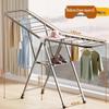 Foldable Wing-Shaped Clothes Drying Rack for Indoor/Outdoor Use