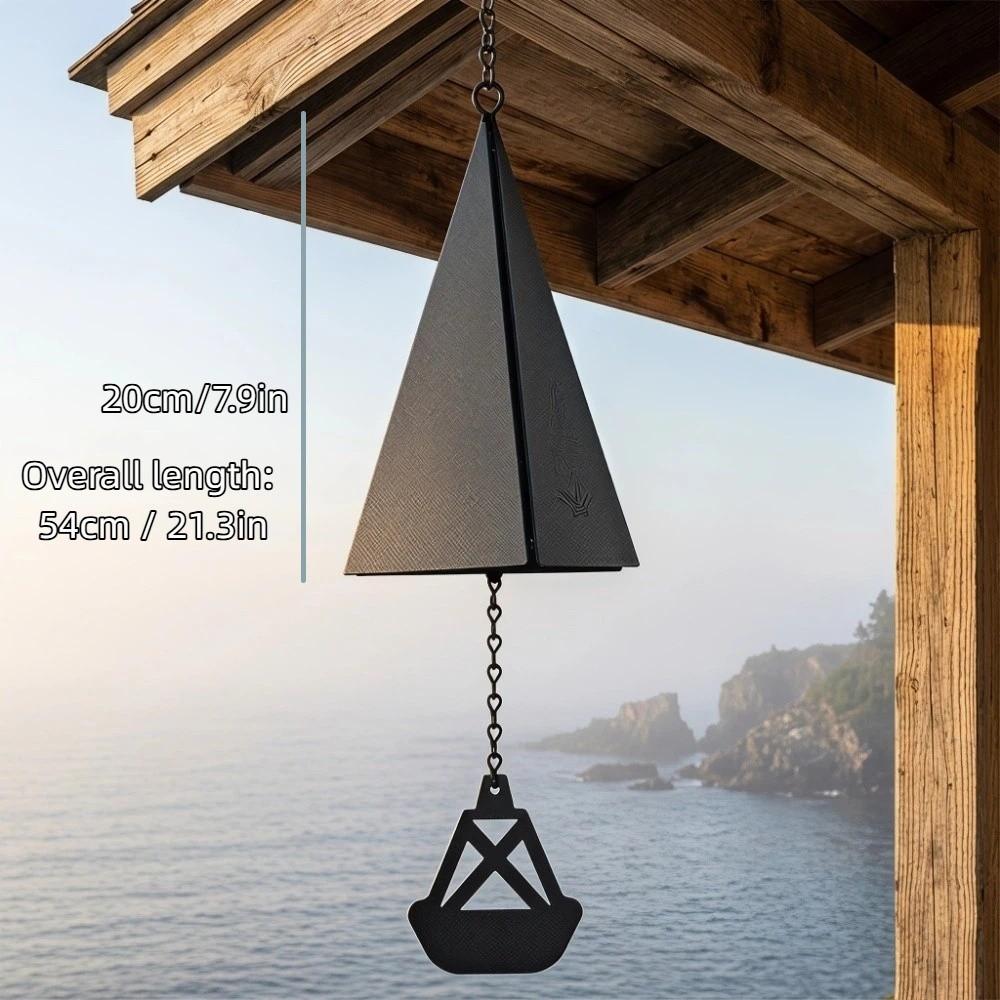 Creative Triangle Wind Chime Retro Metal Wind Bell Windcatcher Wind Chime Pendant Garden Ornament