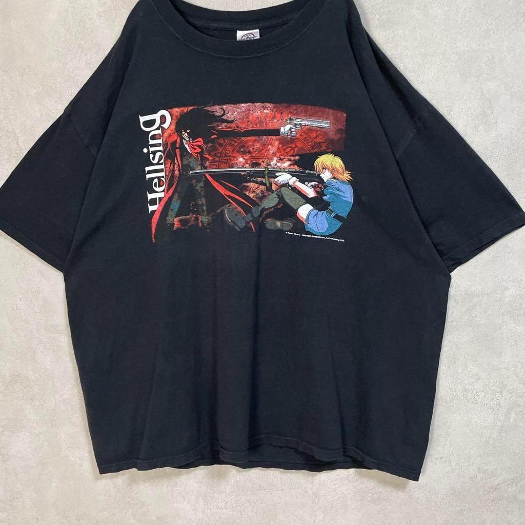 [USED] Vintage 00s Hellsing Anime/manga Kouta Hirano Short-sleeved Shirt In Black (1)