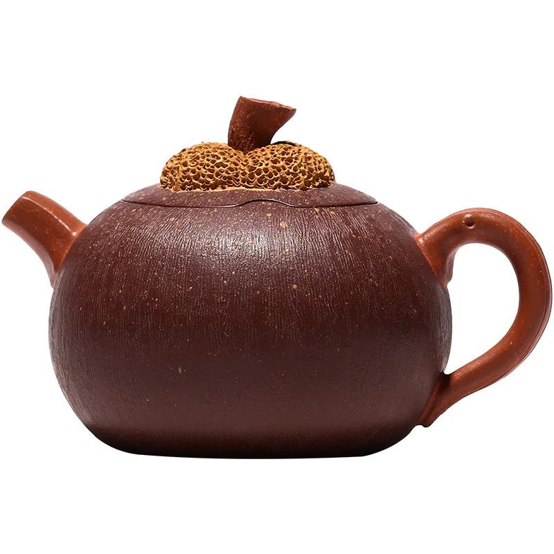 100ML Traditional Yixing Purple Clay Teapot Original Ore Purple Clay with Filter Handmade Purple Clay Tea Set Collectible Crafts