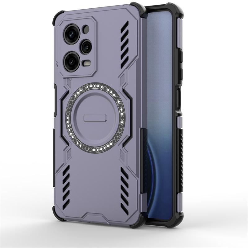 Shockproof Armor Case For Xiaomi Poco X5 Pro Magnetic Adsorption Wireless Charge Cover Poco X5 Pro 5G Case For Poco X5 Pro Case