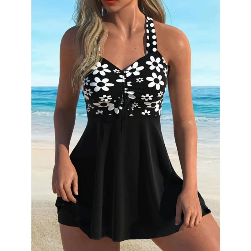 One-piece Swimsuit Women's Explosive Printed Skirt Seaside Beach High-end Bikini Swimsuit