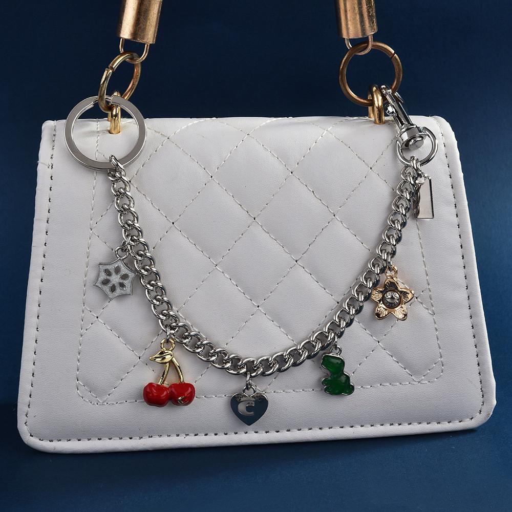 Fashion Fruit Pendant Metal Bag Charm With Gold And Silver Finish For Womens Crossbody Bags