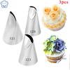 1/3pcs Pastry Nozzles For Cakes Decorating Rose Petal Flower Icinp Piping Tips Baking&pastry Tools Confectionery Kitchen Gadget