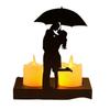 2026 Romantic Couples Handmade Iron Statue with Candlestick Ornament