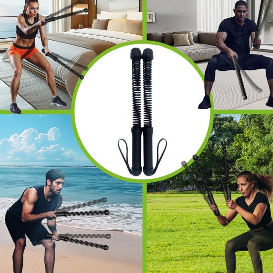 1 Pair Ropeless Workout Rope Muscle Battle Rope Lightweight Portable Arm Strength Training Non-slip
