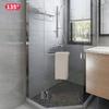 2Pcs Glass Shower Door Hinges Corrosion Resistant Glass Door Cabinet Clip Replacement Shower Door Hinge With Gaskets