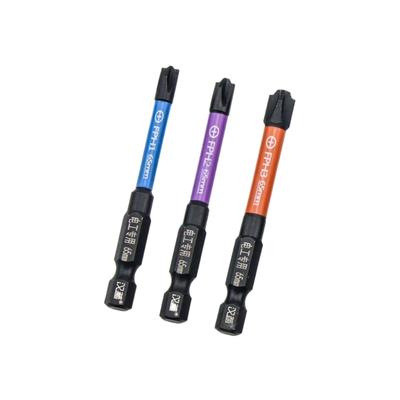 Professional Electrician Screwdriver 3pc Magnetic Driver Set High Hardness Alloys Steel Corrosion Resistant Black Phosphating Treatments