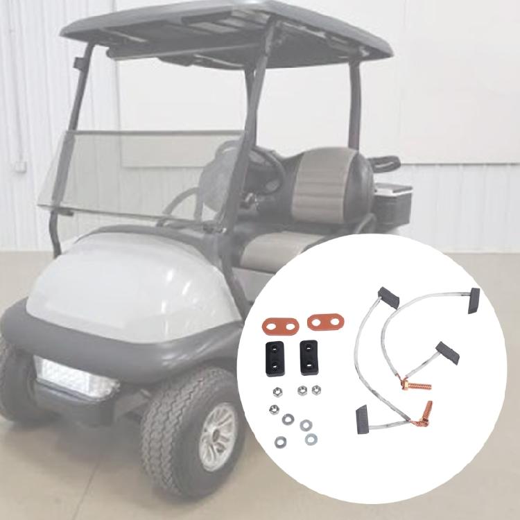 Golf Cart Motor Brushes for ClubCar 3.2 1017946 36V 48V, Motor Brush Assemblies with Terminal Ends, Insulator Blocks & Hardware for Motor Care