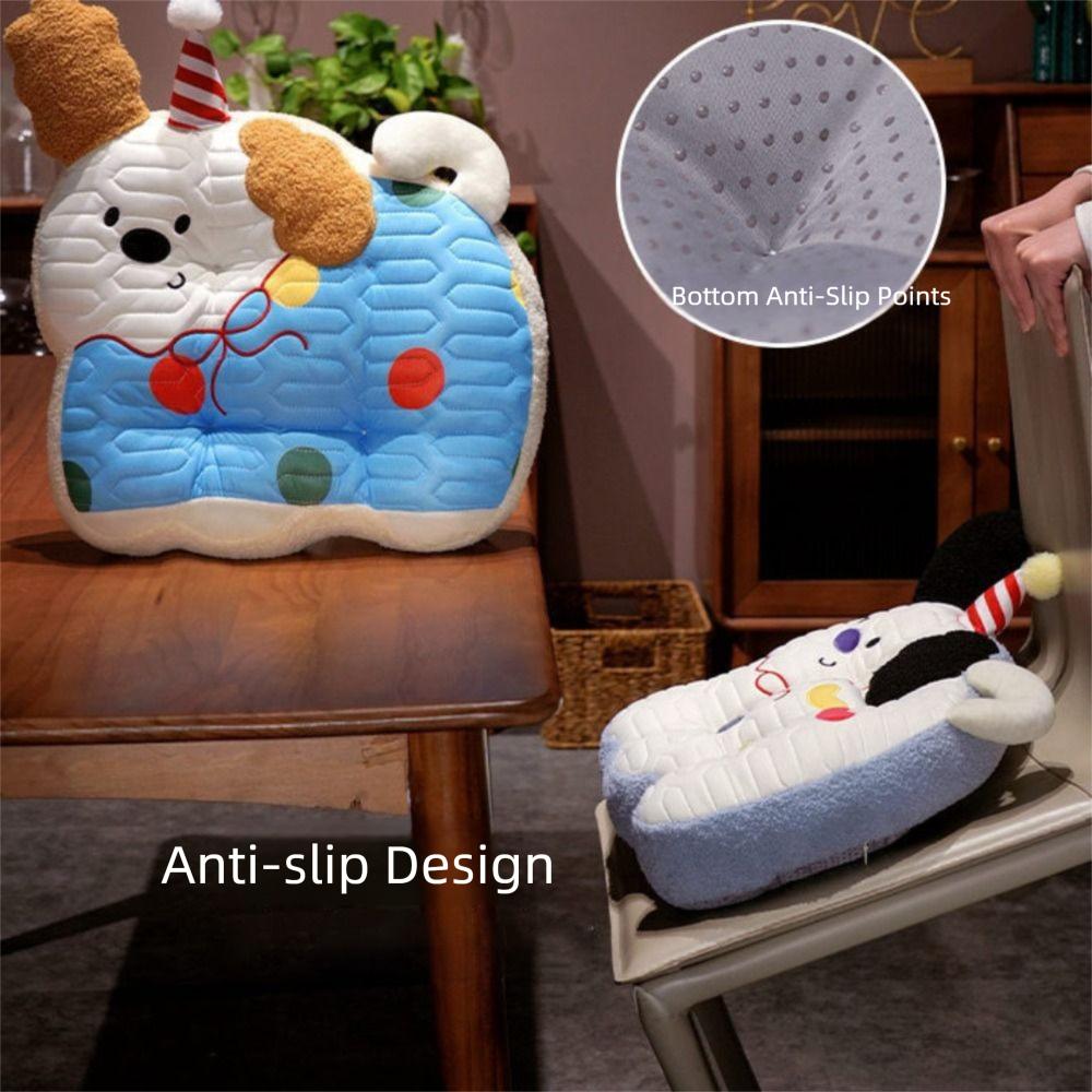 Non-slip Cooling  Seat Cushion Cartoon Back Support Pillow Cute Seat Pad  Sofa