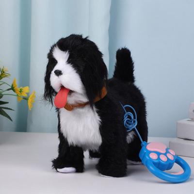 Elektrisch Pluche Hondenspeelgoed met Riem Likkende Tong Lopend Puppy Pluche met Aanraaksensoren