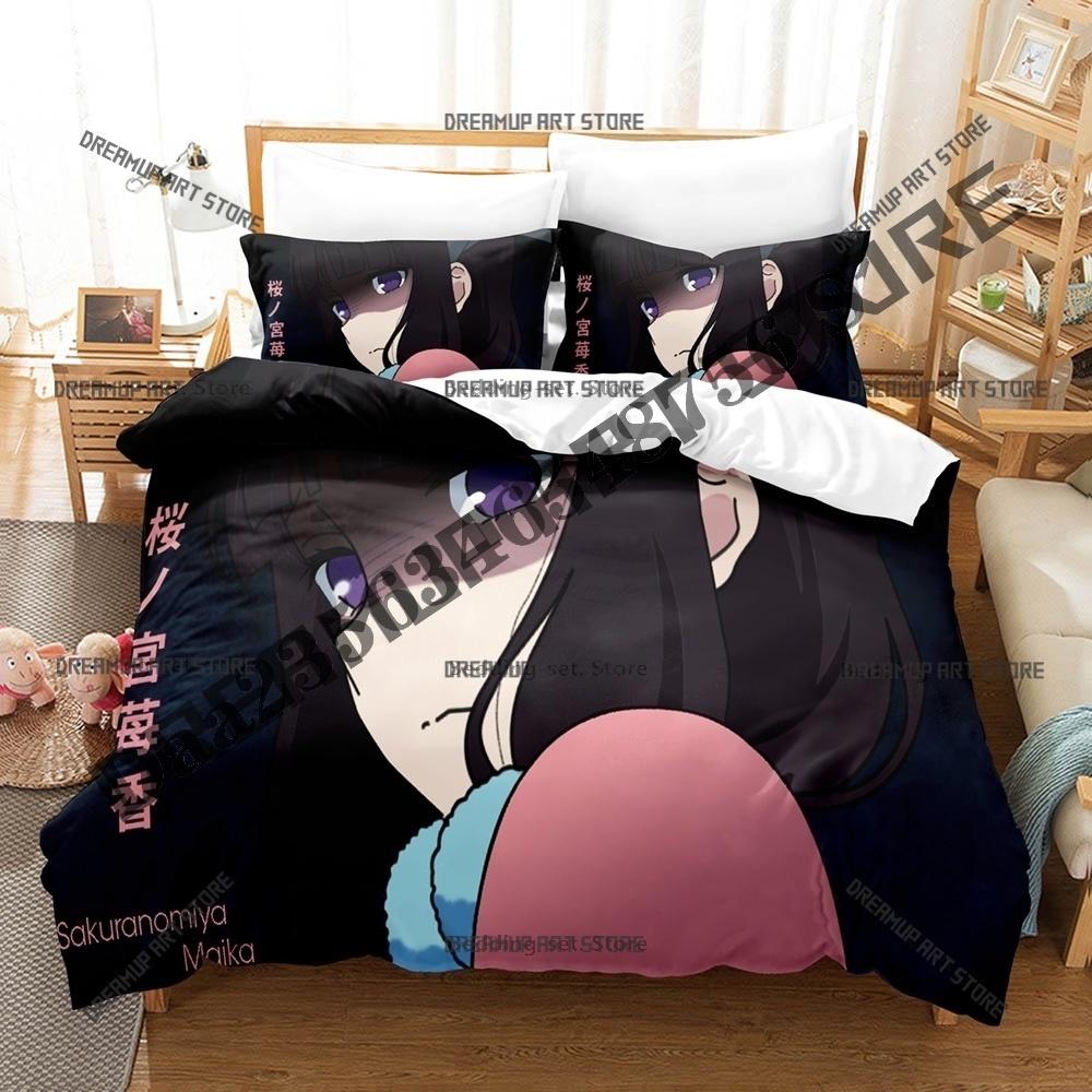 3D Print Blend S Maika Sakuranom Bedding Set Twin Queen King Full Size Duvet Cover Pillowcase Bed boys girls Adult Home Textiles
