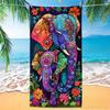 Nordic Geometric Beach Towel Minimalist Microfiber Bath Towel Beach Blanket