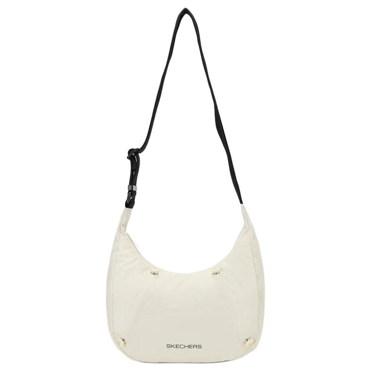 Skechers Simple Fashion Comfortable Adjustable Shoulder Strap Water-Resistant Crossbody Bag Unisex bags Moonlight-White P226U021-004S Moon White