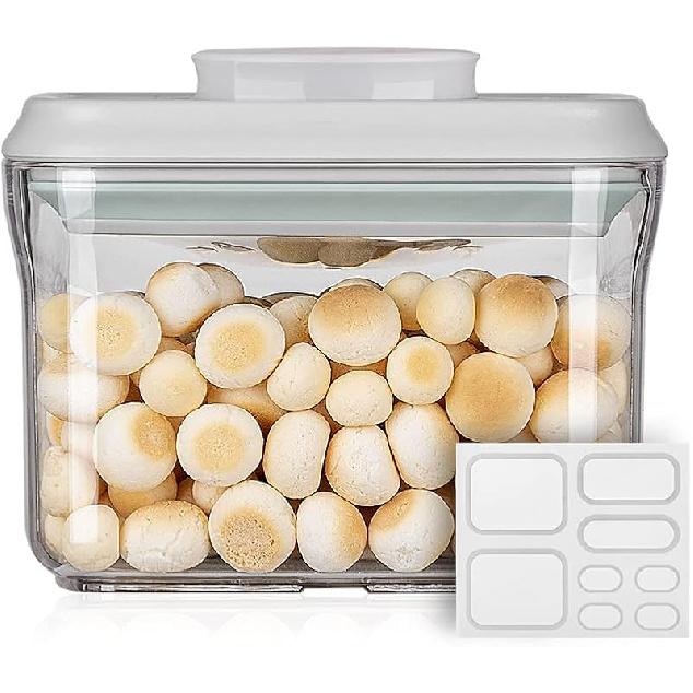 Ankou Airtight Food Storage Container Sets with Lids 6Pcs Pop Containers for Kitchen Pantry Organization BPA-Free Stackable Kitchen Storage 0.32 QT