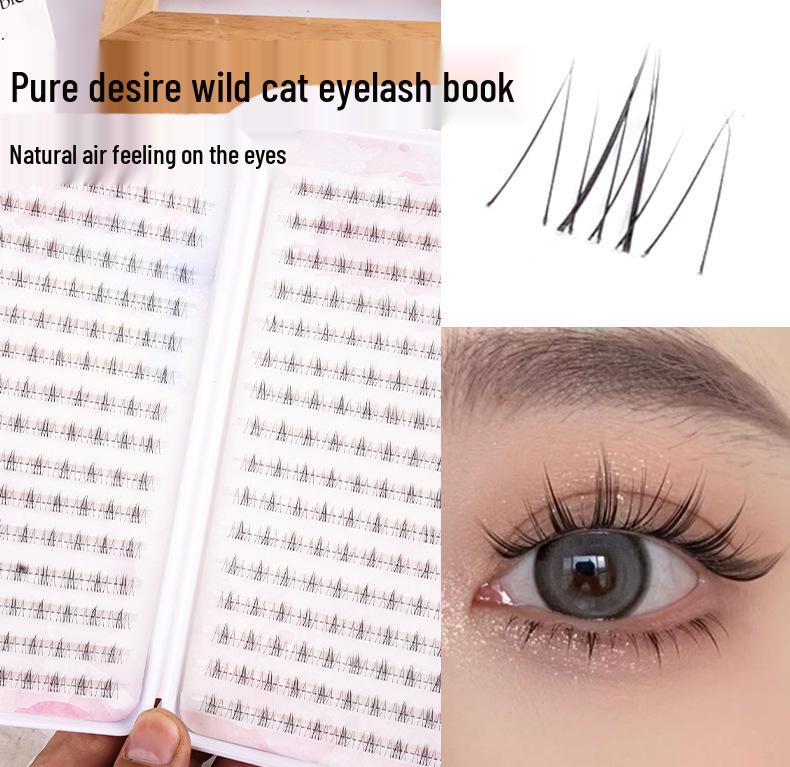 Lazy Trilogy Sunflower False Eyelashes: Pure Wild Fox Series, Little Devil & Small Flame Lower Lashes.