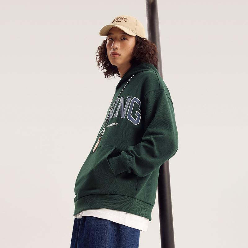 Li Ning Weekend Youth Sweatshirt Unisex Vintage Green AWDU781-2